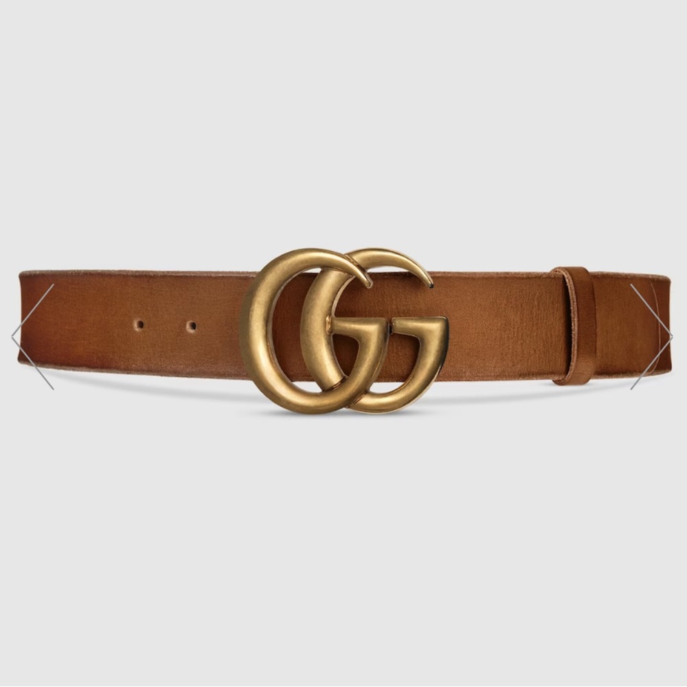 Gucci GG Marmont Wide Leather Belt - Like New